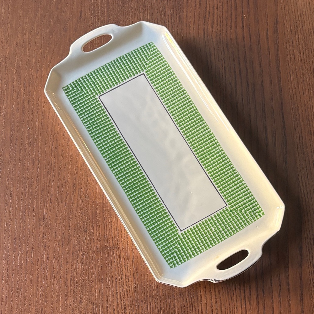 VINTAGE - Tams Ware Glengarry Art Deco Rectangular Ceramic Serving Tray